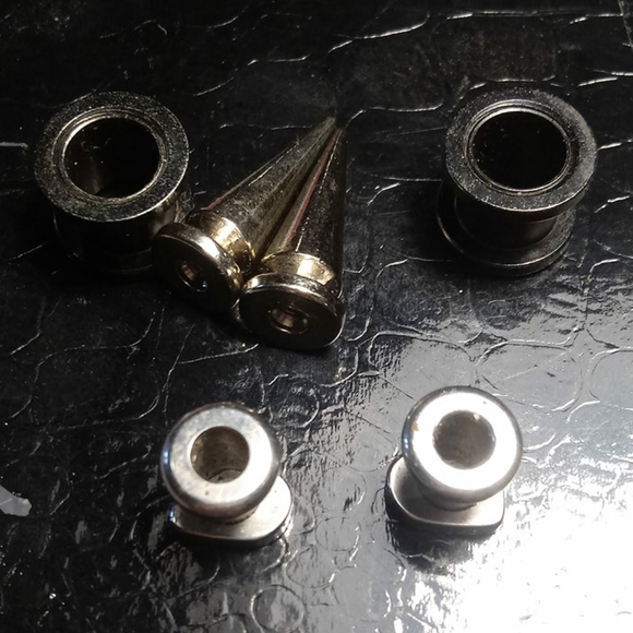 3 Pair of Plug Plugs Earrings LOT - Picture 11 of 16